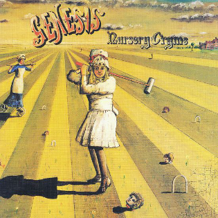 Обложка альбома "Nursery Cryme" группы "Genesis"