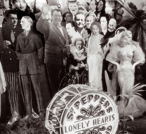 Адольф Гитлер среди прочих персонажей обложки альбома "Sgt. Pepper's Lonely Hearts Club Band"