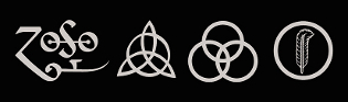 Четыре символа "Led Zeppelin"