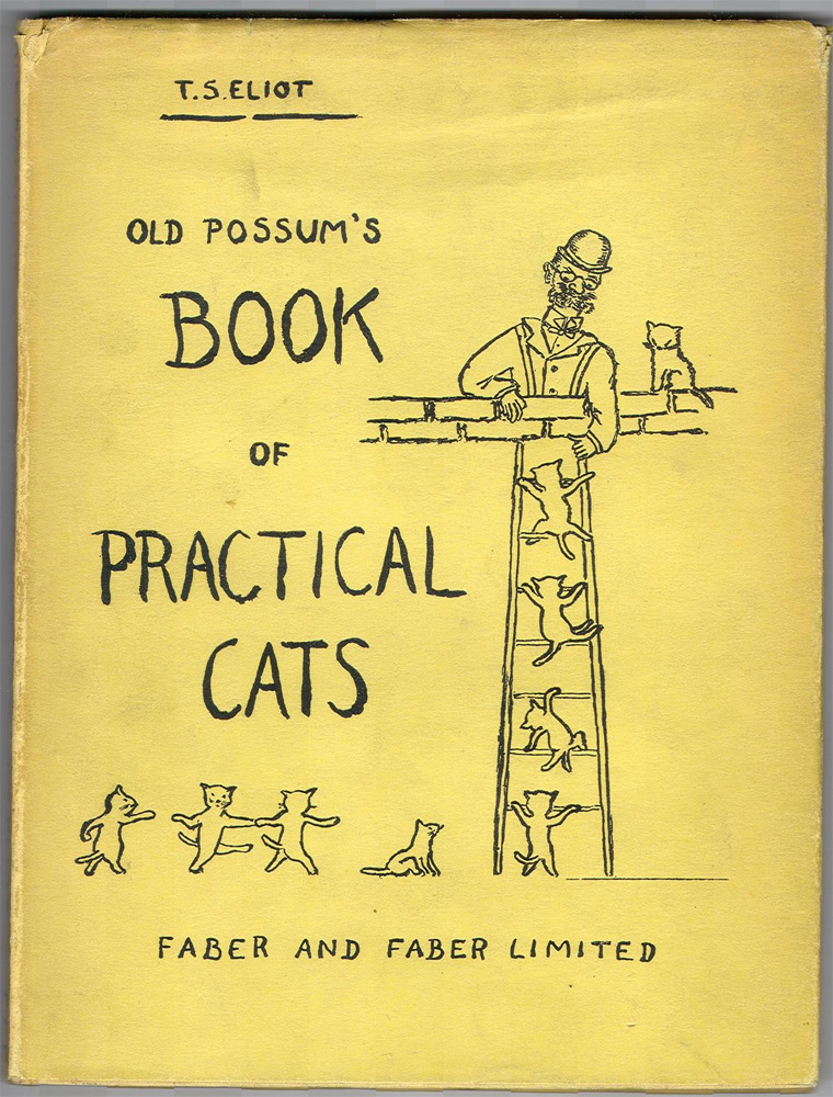 Обложка первого издания Old Possum's Book of Practical Cats Томаса Элиота. Иллюстрация к песне Cats (Мюзикл "Кошки") (Andrew Lloyd Webber)