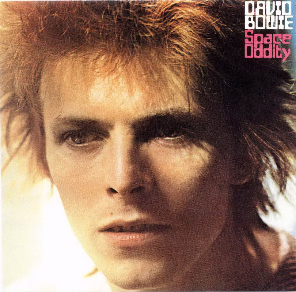 Обложка альбома Space Oddity, 1972, американское издание. Иллюстрация к песне Space Oddity (Происшествие в космосе) (David Bowie)