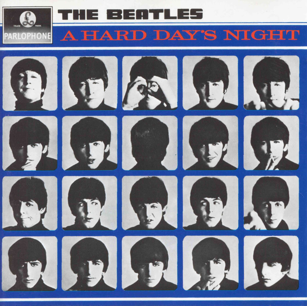 Обложка пластинки A Hard Day's Night. Иллюстрация к песне A Hard Day's Night (Вечер трудного дня) (The Beatles)